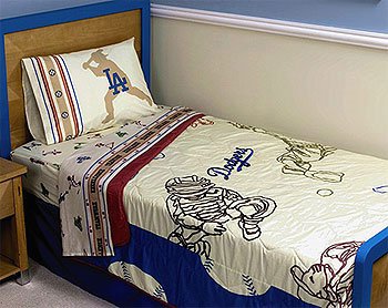 MLB LA Los Angeles Dodgers - Boys Bed in a Bag - Twin Bedding Set
