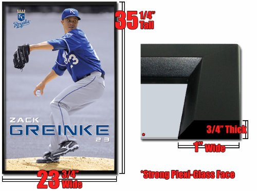 Framed Zack Greinke Poster Kansas City Royals Fr4902