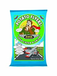 Potato Flyers Sour Cream & Onion, 1.5-Ounce Bags (Pack of 24)