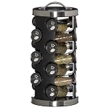 Kamenstein Metro 21-Jar Spice Rack - Black