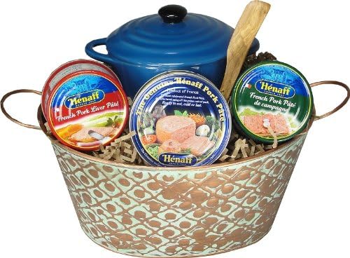 Assorted Pate and Crock with Spreader French Gourmet Gift Basket
