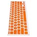 HDE Protective Silicone Keyboard Cover Skin for Macbook Air 11.6 (Model 1370 and A1465), Orange