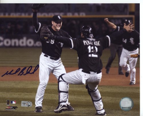 MLB Chicago White Sox Mark Buehrle PG 7-23-09 Celebrating Autographed Photo