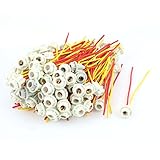 uxcell T10 ライトソケット　ソフトプラスチック製　ホワイト 　ライトバルブソケット　自動トラック用 100個入り