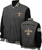 New Orleans Saints Grey Wool Varsity Jacket