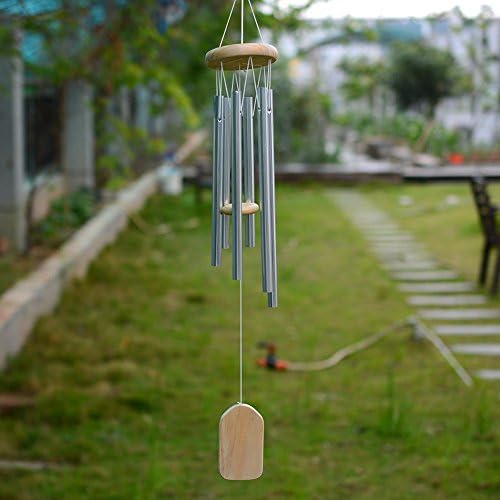 Antique Amazing Grace Deep Resonant 6 Tube Windchime Chapel Bells Wind Chimes Door Hanging Home Dec