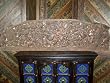 Hand Carved Sitting Ganesha Scalloped Top Headboard Wall Panels India 72 Inch