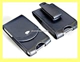 AGF Premium Black Leather Case with Belt Clip for Blackberry Torch 9800