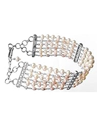 Six-Strand Pearl Bracelet - Sterling Silver