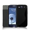 Samsung Galaxy S3 SIII Black S-Line Gel Silicone Case + Screen Protector & Sock