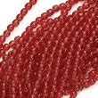 Czech Glass Druk Round 4mm "Ruby Red" Druks 100 Beads