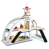 Pintoy: Classic Wooden Airport Pretend Play Wooden Toy Play Set