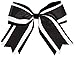 Jumbo 3 Color Hair Bow Black