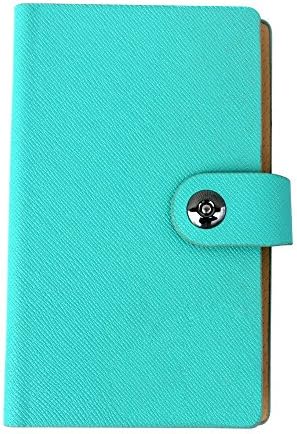 240 Cards Leather Business Name ID Credit Card Holder Keeper Organizer Book Case, SHINEPA Card Bag Card Holder Travel Wallet (Green)