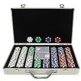 400 11.5 Gram DICE-STRIPED Chips in Silver Aluminum Case