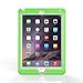 MoKo iPad Air 2 Case - [Kickstand] Durable Hybrid Silicone + Hard Polycarbonate Kid Proof Extreme Duty [Shock-Absorption] with Foldable Stand Protective Cover for Apple iPad 6 9.7 Inch Tablet, GREEN