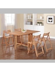 Home: Linon Home Dcor 5-Piece Space Saver Table And Chairs Set - Linon Home Decor