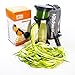 KitchenKool Vegetable Spiral Slicer Includes Free Flexible Cleaning Brush and Storage Protective Bag, Black