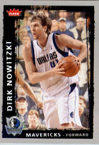 2008 2009 Fleer Basketball Card # 143 Dirk Nowitzki Mavericks Mint Condition - Shipped In Protective ScrewDown Display Case!!