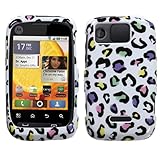 MyBat Colorful Leopard Faceplate Hard Cover Case for Motorola Citrus WX445