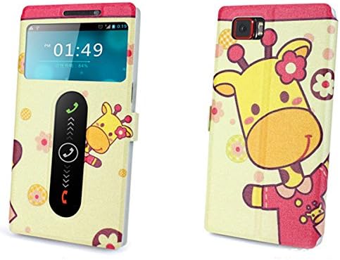 Lenovo Vibe Z2 Pro K920 Case , Topratesell 2014 New Cartoon Flower Style Wallet Pu Leather Case Cover with Kickstand View Window for Lenovo Vibe Z2 Pro (No.9)
