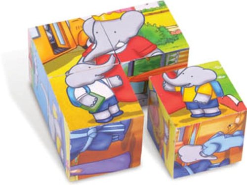 Coffret 4 Cubes - Babar jeu de construction Vilac 2009