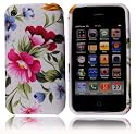Pink & Blue Flowers Pattern Silicone Gel Case Cover Skin for iPhone 3G 3GS