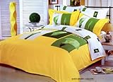 Le Vele Evergreen Yellow Duvet Cover Bed in Bag Full Queen Bedding Set LE21 ....