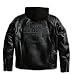 Harley-Davidson® Men's Reflective Road Warrior 3-in-1 Leather Jacket. Reflective piping & graphics. 98138-09VM