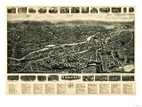 Ansonia, Connecticut - Panoramic Map - Ansonia, CT Collections
Giclee Poster Print, 18x24