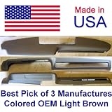 1971-1974 Dodge Coronet Front Only Light Brown Dash Pad Cap Overlay Restores the original factory part