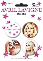 Posters: Avril Lavigne Badge Pack - 4 X 38mm Badges (6 x 4 inches)