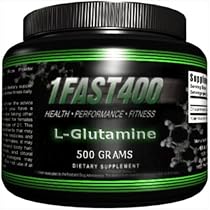 1Fast400 L-Glutamine Powder, 500-Grams