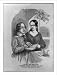Historic Print (L): Laura Bridgman teaching Oliver Caswell to read, both being deaf, ...