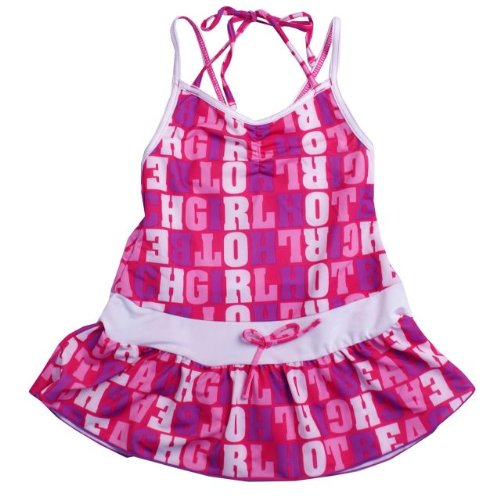 キッズ 水着 POSH BOY(ポッシュボーイ) 女の子ロゴプリント ワンピース水着(子供用)100cm110cm120cm130cm