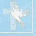Blue Dove Cross Religious Beverage Napkins, 16ct