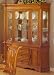 Kitchen & Housewares : Elegant Carved Trim Buffet Hutch Lighted