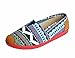 UNOW Women's Bohemia Canvas Sneaker Slip-on Casual Flat Shoe