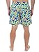 Men's Toucan Print Swim Trunks - Short Neon Swim Trunks