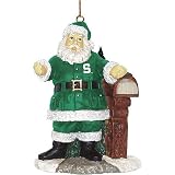 Michigan State Spartans NCAA Welcome Home Santa Tree Ornament