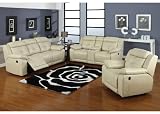 3pc Modern Reclining Leather Sofa Set #AC-ALLEN 3pc Modern Reclining Leather Sofa Set #AC-ALLEN