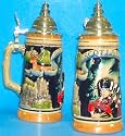 0.5 Liter Scotland Bagpiper Relief German Beer Stein - Zoeller & Born