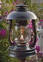 Original DIETZ Gartenlampe mit Reflektor, Höhe 330 mm