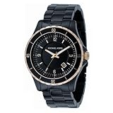 Michael Kors Women's MK5173 Black and Gold Madison 3 Hand Watch