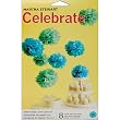 Martha Stewart Pom Poms, Medium Blue