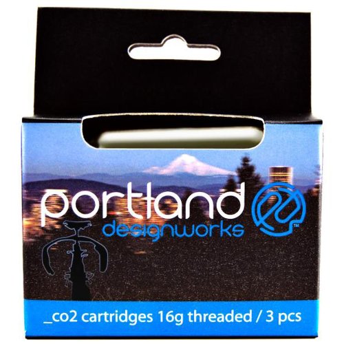 Portland Design Works CO2 16g Threaded Catridges (Pack of 3)
