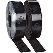 3M Fastener TB3546/TB3547 Hook/Loop Black, 1 in (25.4mm) x 10 ft (3.05m) (Pack of 1)
