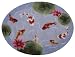 Koi Fish Pond Area Bath Kitchen Hook Rug with Lotus Flowers 30x40