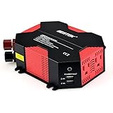 BESTEK 400W Power Inverter DC 12V to AC 110V Car Adapter with 5A 4 USB Charging Ports ( Battery Clips and Car Cigarette Plug Included)