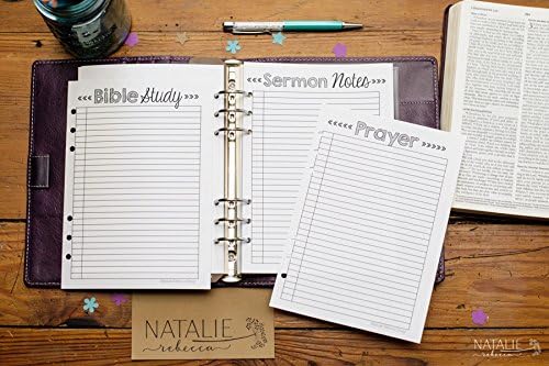 Printed A5 Planner Inserts for Filofax, Carpe Diem, Kikki K Medium, Premium Paper Inserts, Agenda, Diary, Blank A5 Pages, Devotion Bundle Classic